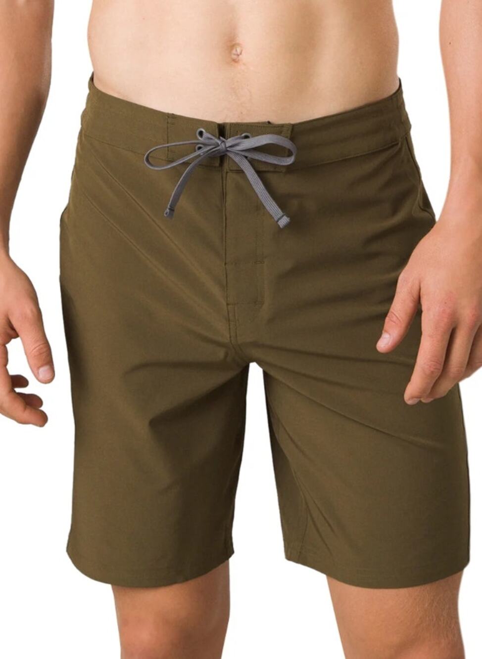 PRANA Men's Riveter Board Shorts Size 40 XXL Peat Green 9" Inseam UPF 50+ NWT
